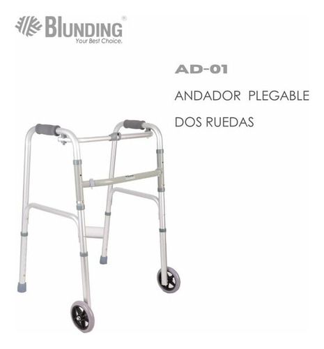 Andador Plegable Dos Ruedas - Blunding