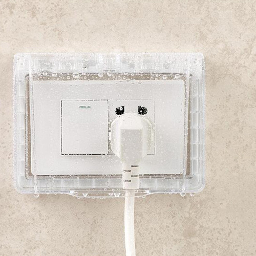Toma De Corriente Impermeable Tipo 118 Con Tapa Transparente