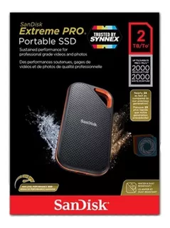 Disco Ssd Externo Sandisk E81 Extreme Pro 2tb 2000mbps Ip55