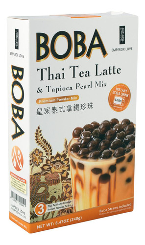 Tapioca Instantánea Sabor Thai Tea, Emperor Love, 240 G