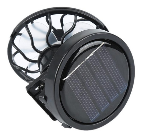 2x Clip-on Cap Ventilador De Energia Solar Para Viajar No Ar