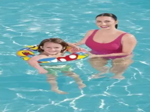 Boia Infantil Inflável Bestway Colorida 56cm Piscina Praia