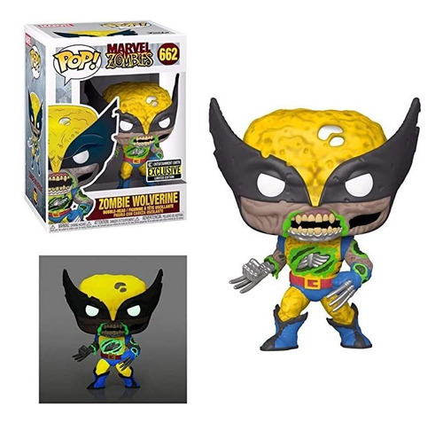 Marvel Zombies Wolverine Brilla En La Oscuridad Pop! Figura