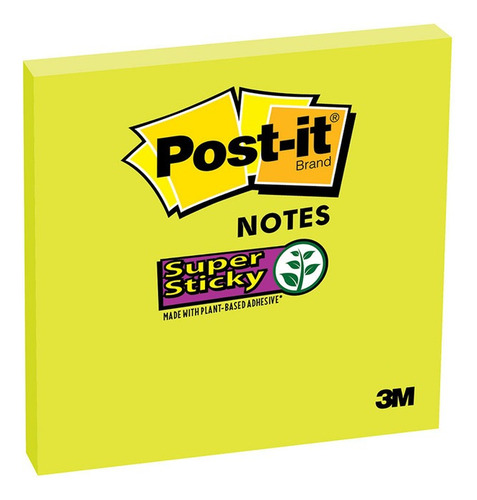 3m Post-it Notas Adhesivas Super Sticky, Colores Surtidos