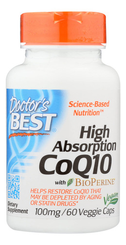 Supplement Doctors Best Coq10 De Alta Absorción, 60 Cápsulas