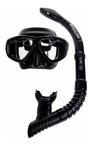 Kit Careta Snorkel Profesional Commando Aquatek + Envio