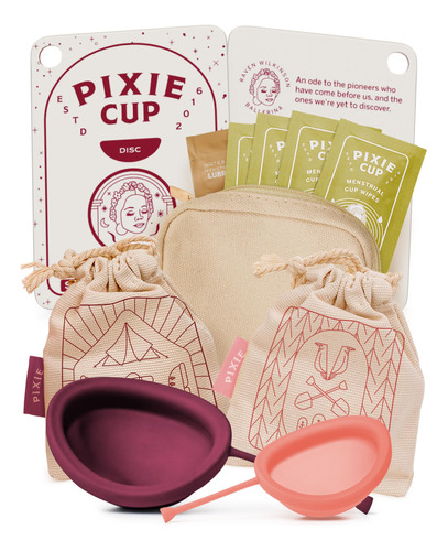 Pixie Cup 2 Discos Menstruales  Para Los Discos De Periodo 