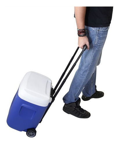 Caixa Térmica Island Breeze 28qt Roller Igloo 26 Litros Azul