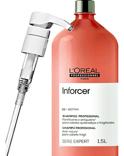 Shampoo Inforcer Loreal 1500ml B5 + Biotin 1,5l