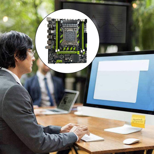 Placa-mãe X79g+cabo+moldura Lga2011 4xddr3 Recc Slot M.2 N