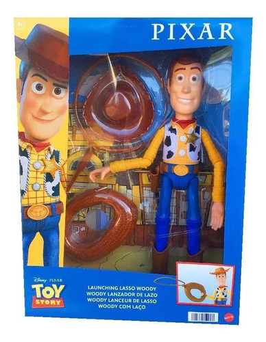 Figura Toy Story Woody Lanzador De Lazo 30 Cm Mattel Lanus