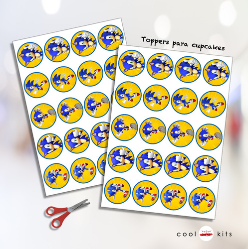 Kit Imprimible Sonic Personalizado Candybar Cumpleaños