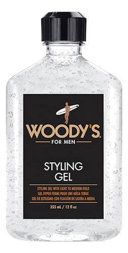 Woody's Gel De Peinado Para Hombres, De Sujecion Ligera A Me