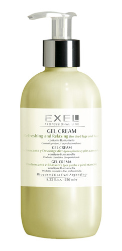 Gel Cream Descongestivo Piernas Y Pies Cansados Exel 250ml