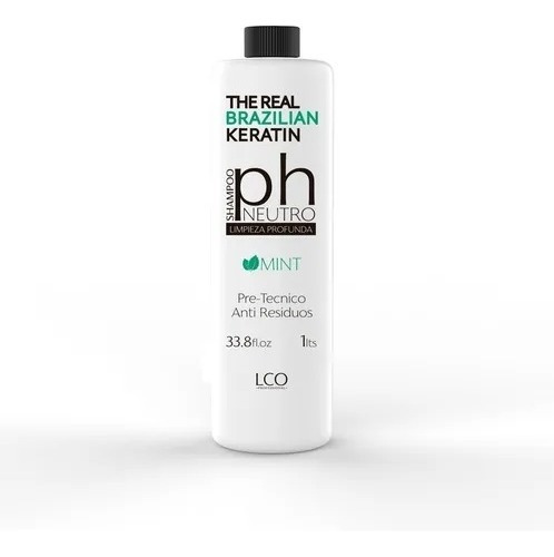 Shampoo Neutro Anti Residuo Menta The Real Brazilian Keratin