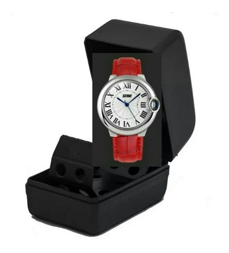 Relógio Feminino Skmei 9088 Luxo Original Pulseira D Couro