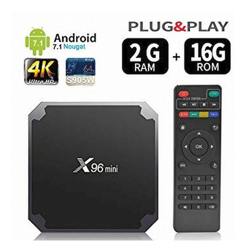 Imagen 2 de 6 de Tv Box Android 9.0 X96 Mini 2g/16g Configurado + Movistar