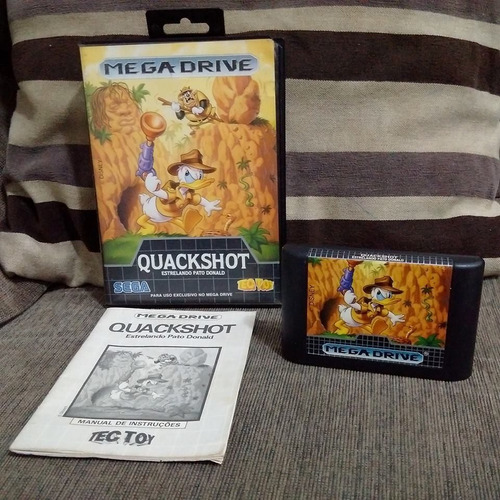 Quack Shoot Na Caixa Original Mega Drive Tec Toy