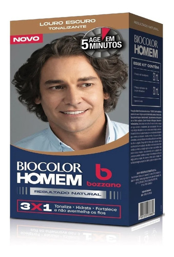 Tonalizante Bozzano Biocolor Homem Tom Louro Escuro