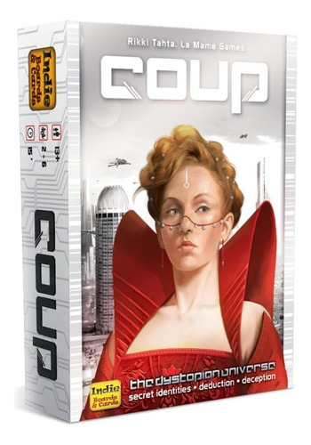 Coup Indie Board Game Juego Mesa Cartas Dystopian Universe