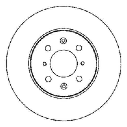 Disco Freno Del (262mm) Breme Honda Civic 4 Puertas 93-95