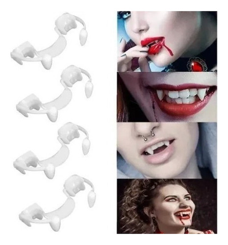 4pcs Dientes De Vampiro, Colmillos Retráctiles