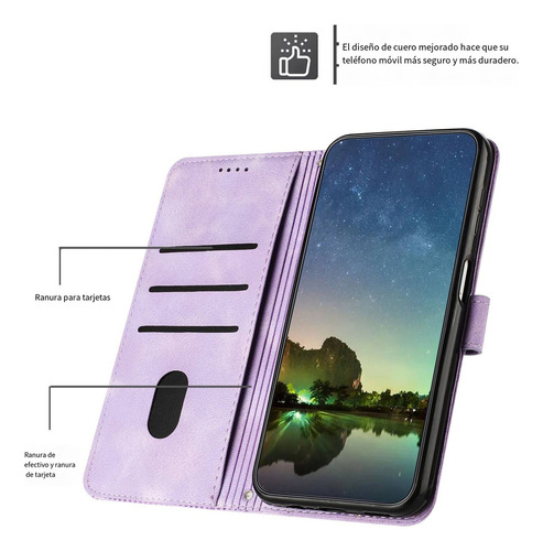 Funda Tipo Cartera Para Huawei Magic 5 Lite/8x/9x Lite Con Tarjetero, Protectora Agradable Al Tacto