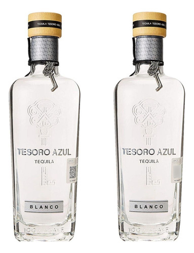 Pack De 2 Tequila Tesoro Azul Blanco 750 Ml