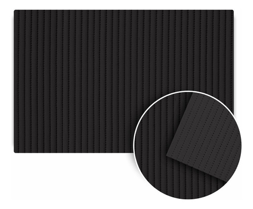 Tapete Tropical Antiderrapante 65x43cm Preto Tr00 - Kapazi Comprimento 43 Cm Largura 65 Cm