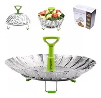 Comprar 9'' Vaporera Verduras Vaporizador Cesta Plegable
