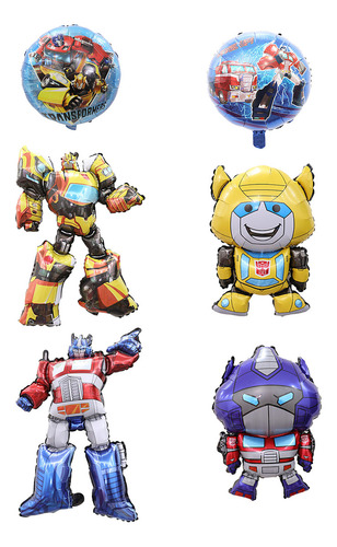 Kit Fiesta Transformers Globos De Cumpleaños Decoración