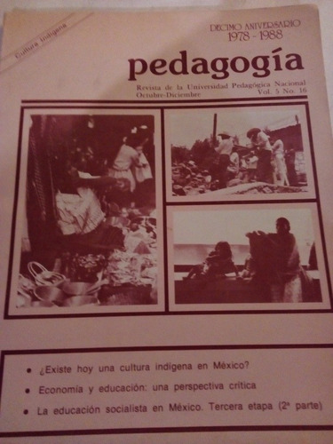 Imagen 1 de 3 de Revista Pedagogía Upn 1988 Completa
