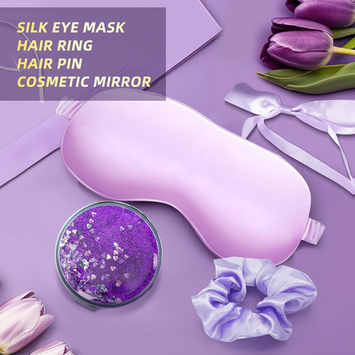 Cestas Relajantes De Regalos De Spa Para Ella Y Vaso De 40 O Morado