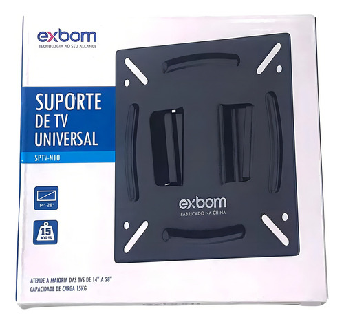 Suporte De Tv Fixo 14'' 24'' Spx-tvn10 Exbom