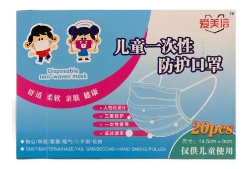 comprar Mascarillas Niños Tapabocas Desechable 3 Capas Face Mask A1