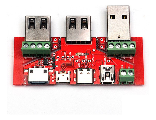 Placa De Conmutación De Entrada Multiple Usb C Lightning Etc