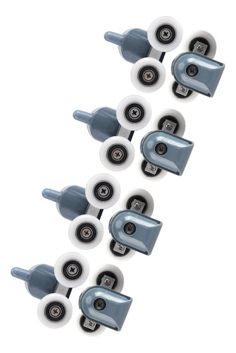 Poleas Twin Rollers, 8 Poleas Para Puertas De Ducha En La Pa