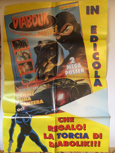 Imagem 1 de 2 de Poster Italiano Diabolik - Bonellihq Cx417 B19