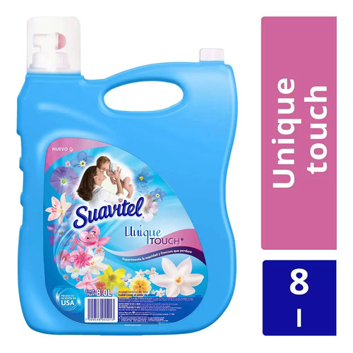 Suavizante De Telas Suavitel Unique Touch Suavizante 8 L