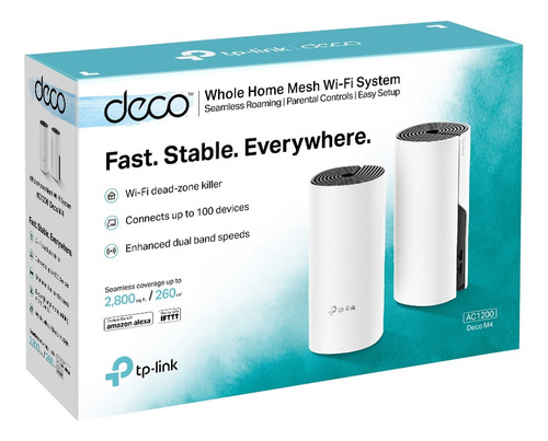 Enrutador Mesh Wifi Deco E4 Ac1200 De 2 Piezas