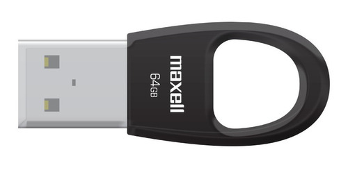 Imagen 2 de 2 de Pendrive Maxell Usbkey Black 64 Gb