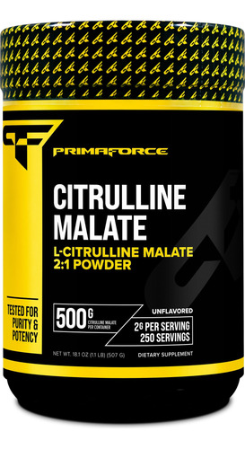 Suplemento Primaforce De Malato De L-citrulina En Polvo 500