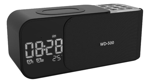 Radio Fm Estéreo Digital, Despertador, Altavoz Con Luz Noctu