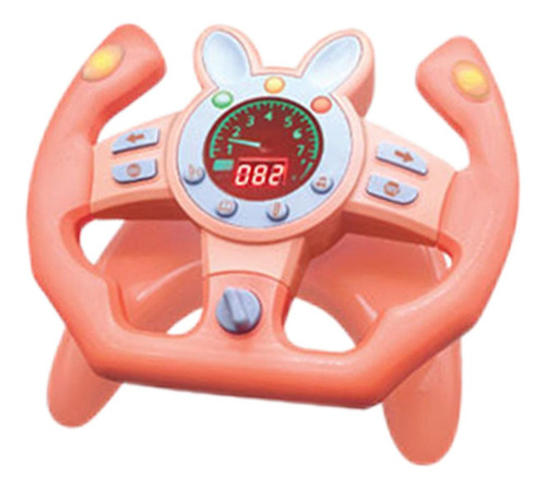 Volante Simulado, Brinquedo De Som De Rosa Em Forma De U
