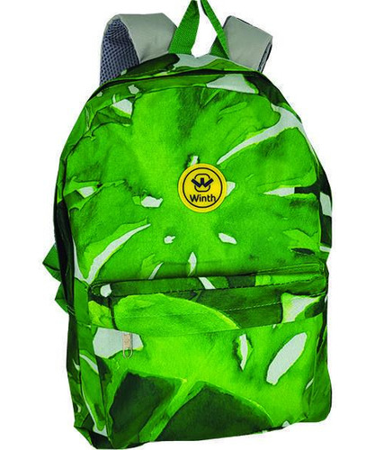 Mochila Escolar Beija Flor Tropical Versátil E Durável Verde