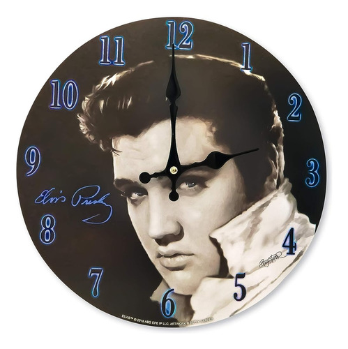 Midsouth Products Elvis Presley Black & White Hanging Analog