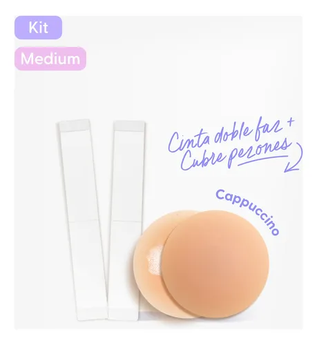 Cubre Pezón Más Cinta Adhesiva Invisible Ropa Doble Faz