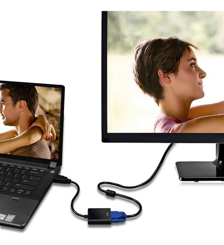 Imagen 3 de 4 de Adaptador Conversor De Hdmi A Vga
