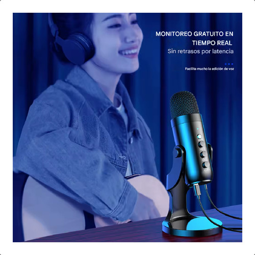 Microfono Profesional Haomuren K66-c Usb Condensador Stream