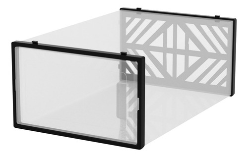 Caja De Zapatos Transparente Con Dos Extremos De Almacenamie